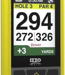 Izzo Swami 6000 Handheld Golf GPS Water-Resistant Color Display With 38,000 Course Maps & Scorekeeper Model may vary